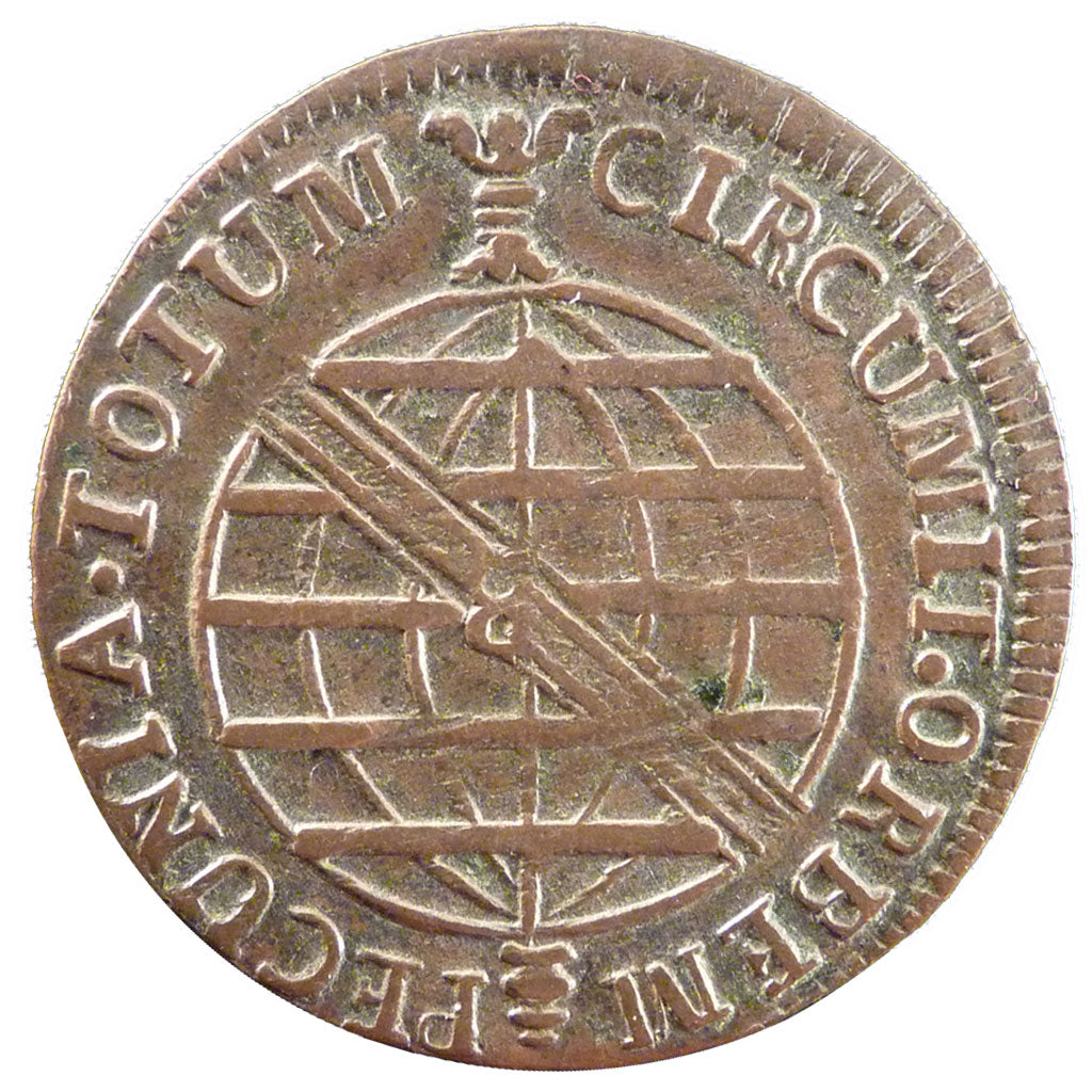 BRAZIL, 40 Reis, 1816, Rio de Janeiro, KM #234.3, EF(40-45), Copper, 36, 9.90