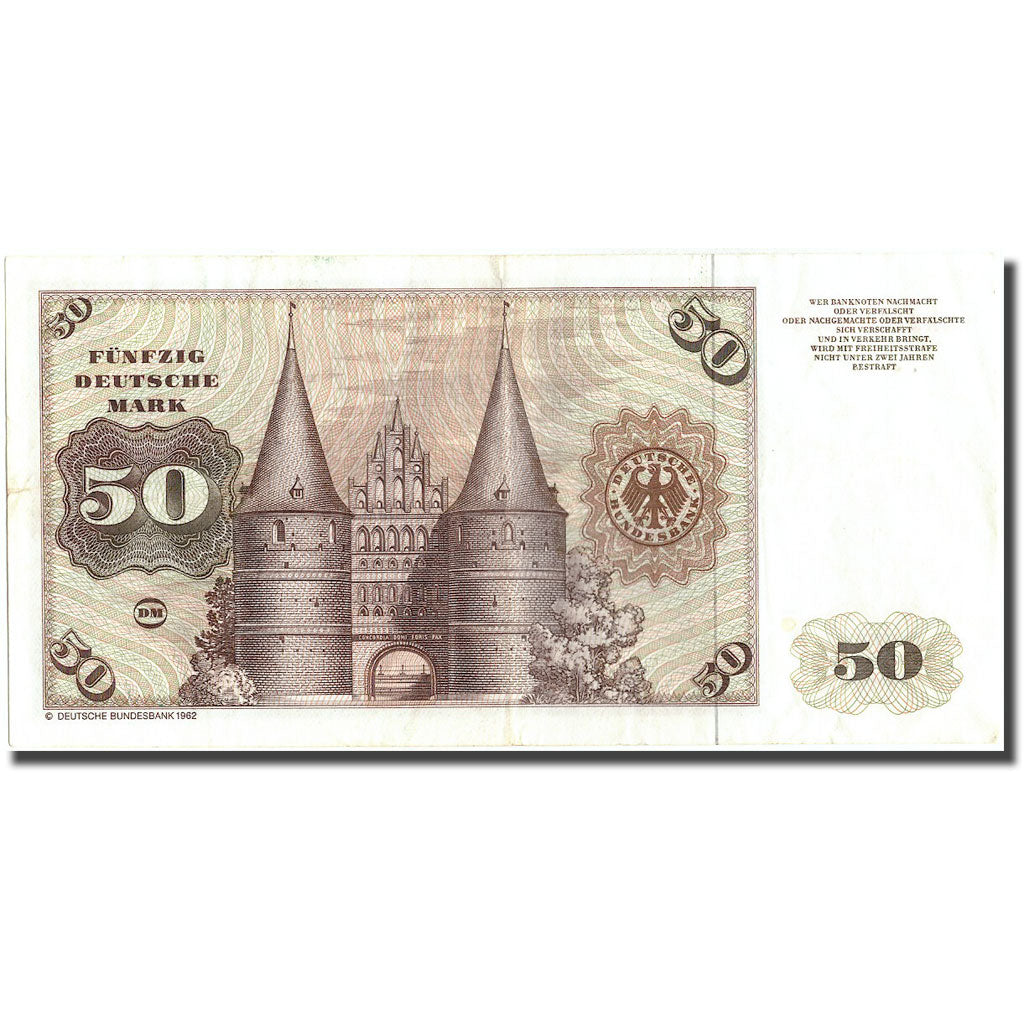 Banknote, GERMANY - FEDERAL REPUBLIC, 50 Deutsche Mark, 1980, 1980-01-02
