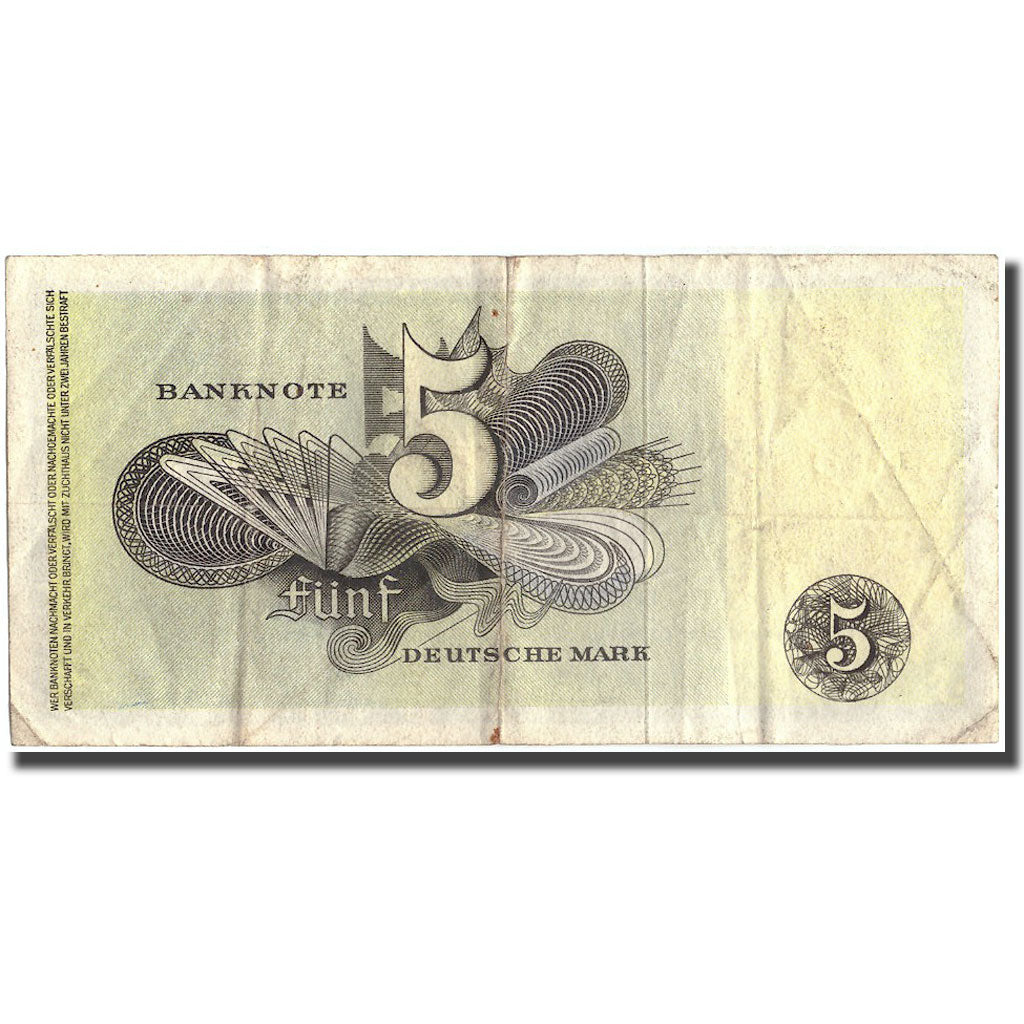 Banknote, GERMANY - FEDERAL REPUBLIC, 5 Deutsche Mark, 1948, 1948-12-09, KM:13g