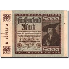 Banknote, Germany, 5000 Mark, 1922, 1922-12-02, KM:81d, AU(50-53)