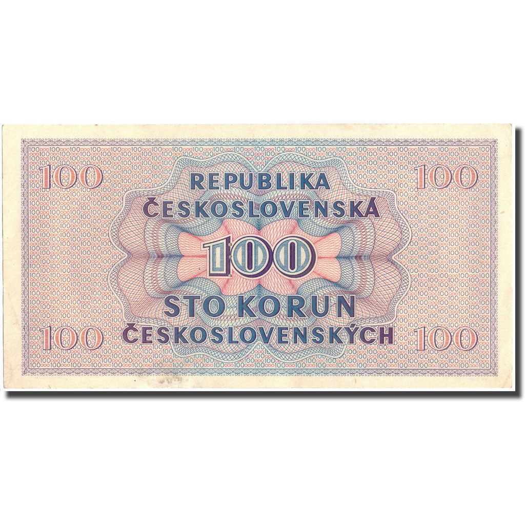 Geldschein, Tschechoslowakei, 100 Korun, 1945, 1945, KM:67a, VZ+