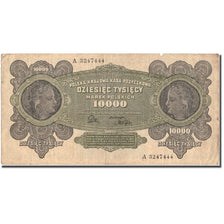 Banconote, Polonia, 10,000 Marek, 1922, 1922-03-11, KM:32, MB+