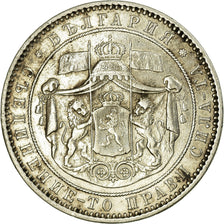 Coin, Bulgaria, Alexander  I, 5 Leva, 1885, EF(40-45), Silver, KM:7