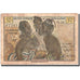 Billet, French West Africa, 50 Francs, KM:45, B+