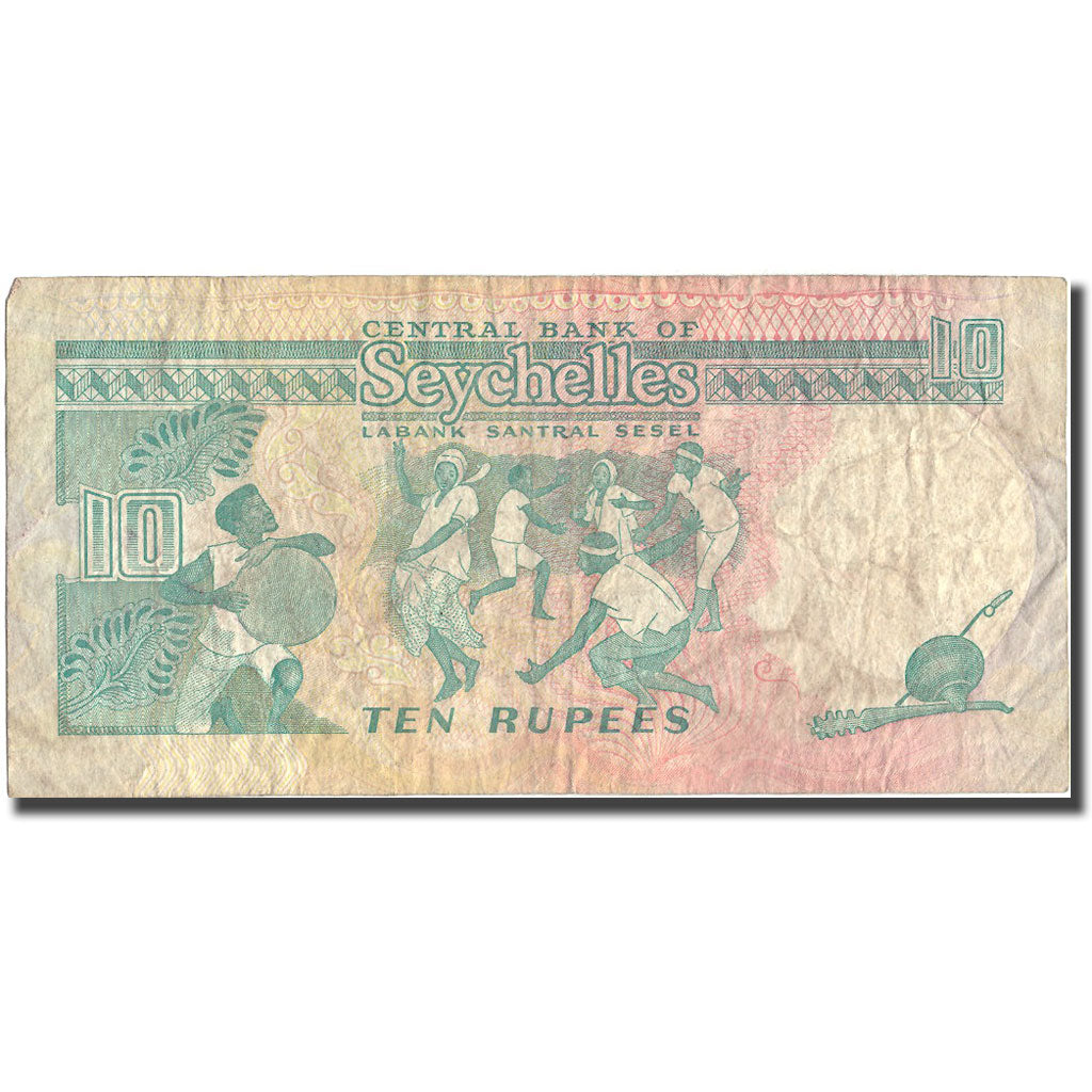 Banconote, Seychelles, 10 Rupees, KM:32, MB