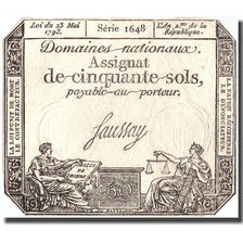 France, 50 Sols, 1793, 1793-05-23, EF(40-45), KM:A70a