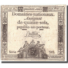 France, 15 Sols, 1792, 1792-10-24, EF(40-45), KM:A65