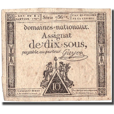 France, 10 Sous, 1792, 1792-01-04, EF(40-45), KM:A68a