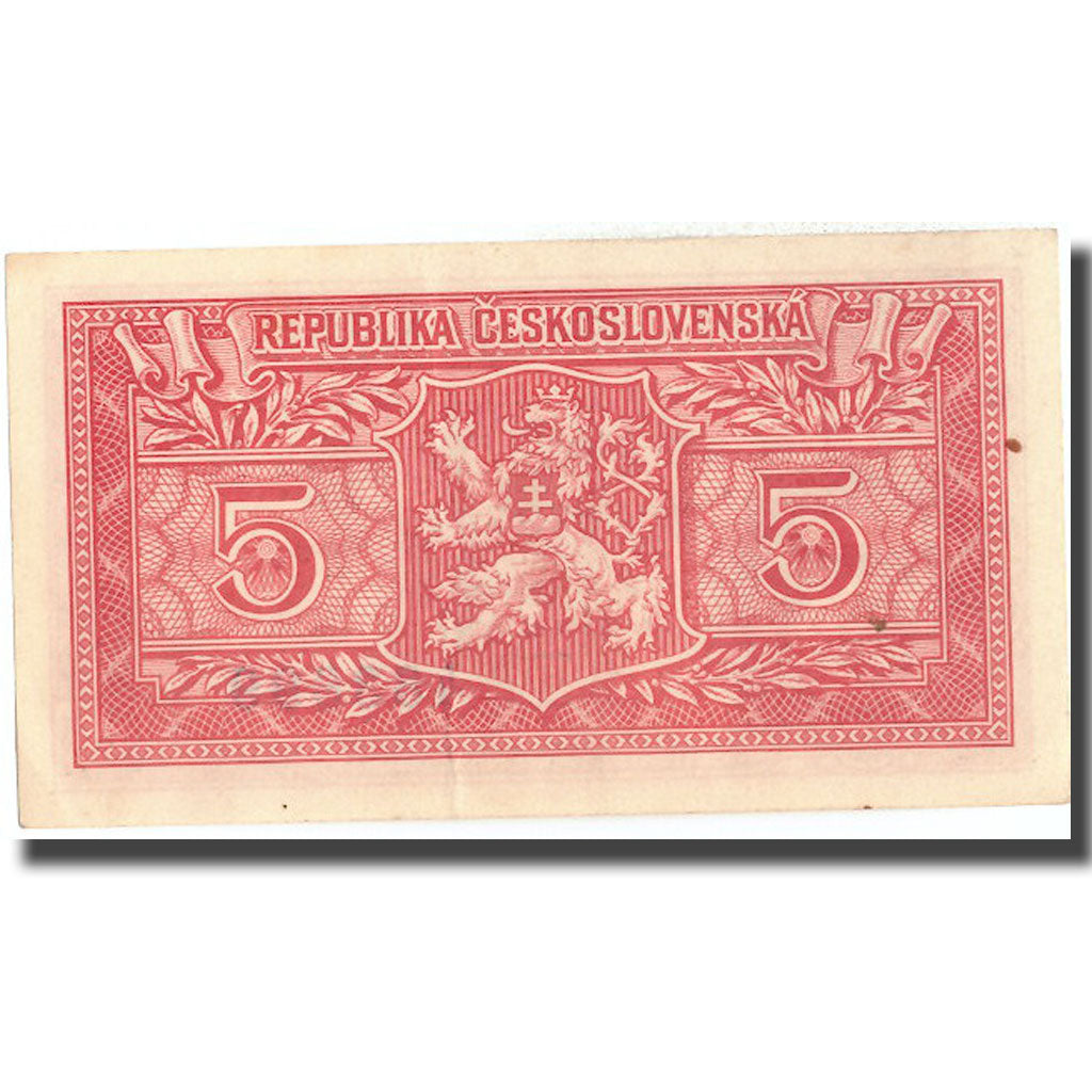 Banconote, Cecoslovacchia, 5 Korun, 1949, 1949, KM:68a, SPL