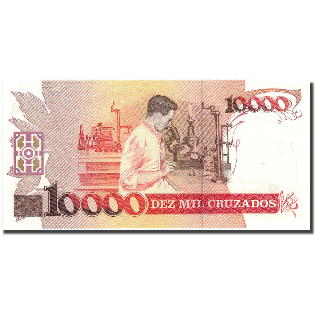 Biljet, Brazilië, 10 Cruzados Novos on 10,000 Cruzados, KM:218a, NIEUW
