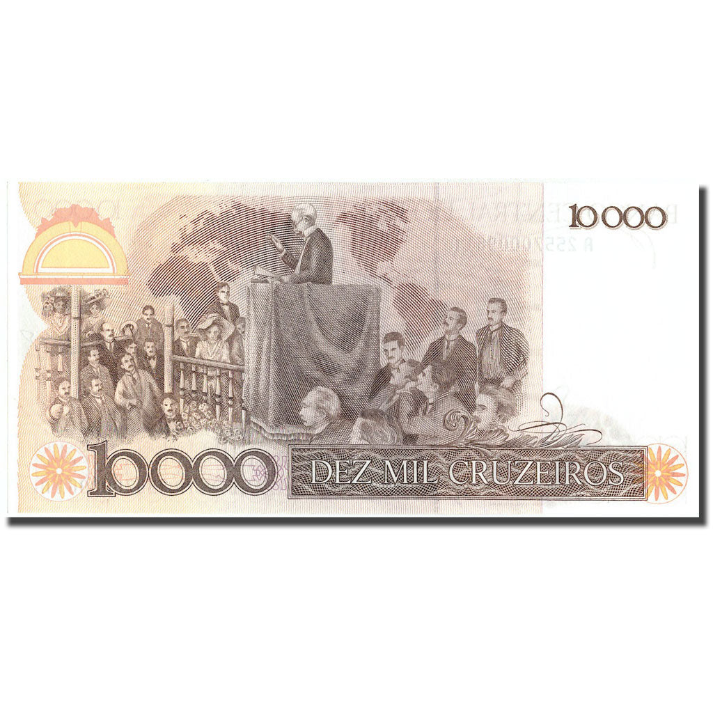 Banknote, Brazil, 10,000 Cruzeiros, KM:203a, UNC(65-70)