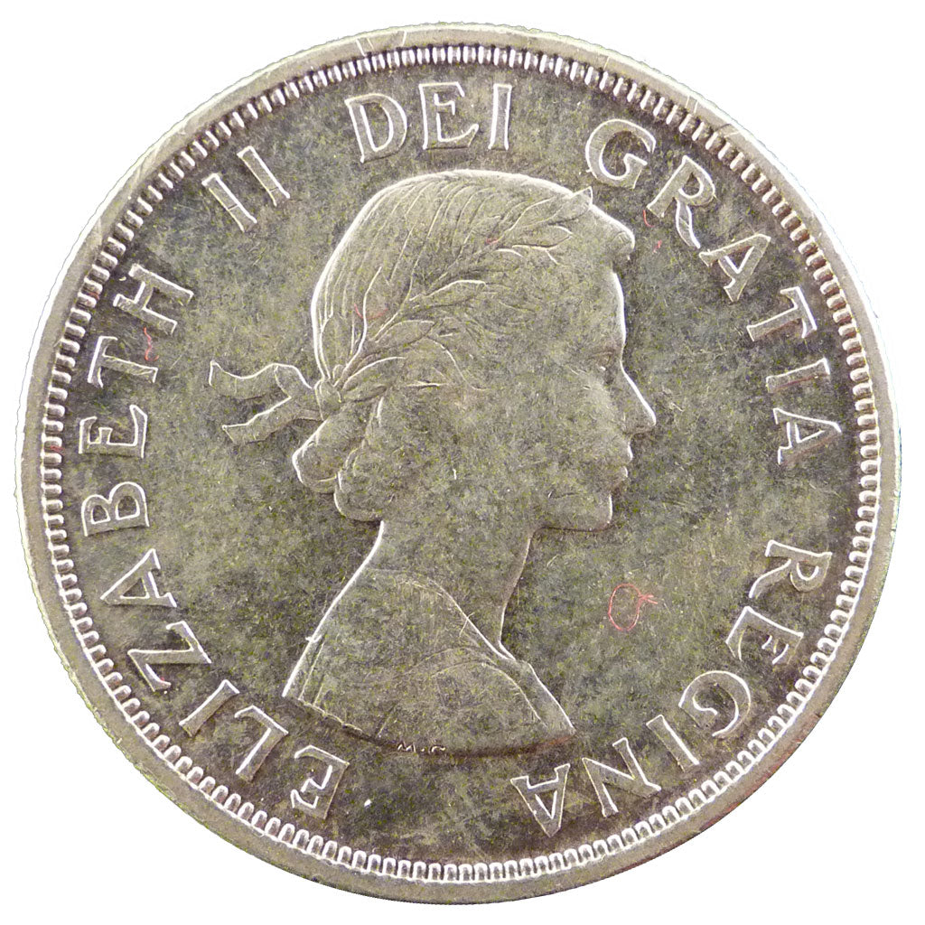 Canada, 1 Dollar, 1964, KM #58, AU(55-58), Silver, 36, 23.50