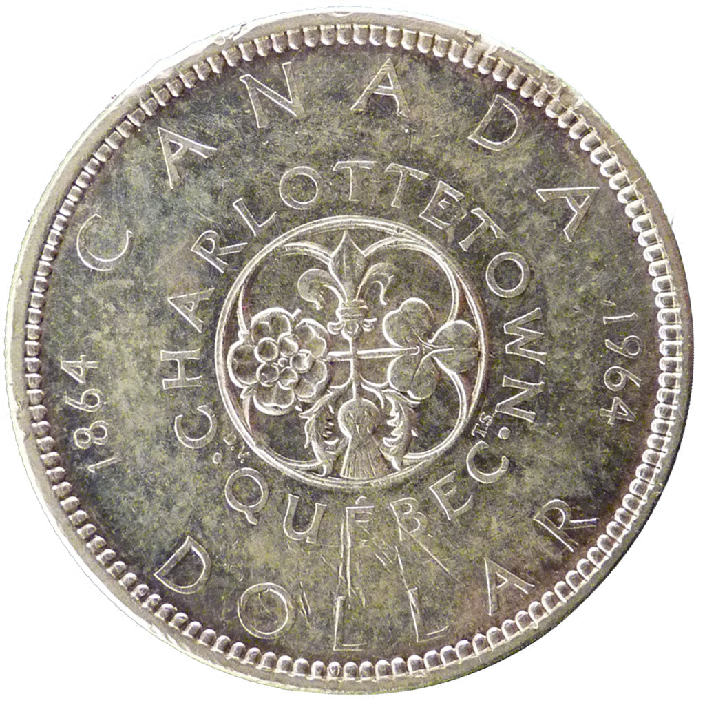 Canada, 1 Dollar, 1964, KM #58, AU(55-58), Silver, 36, 23.50