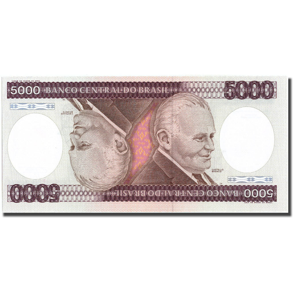 Banconote, Brasile, 5000 Cruzeiros, KM:202c, FDS