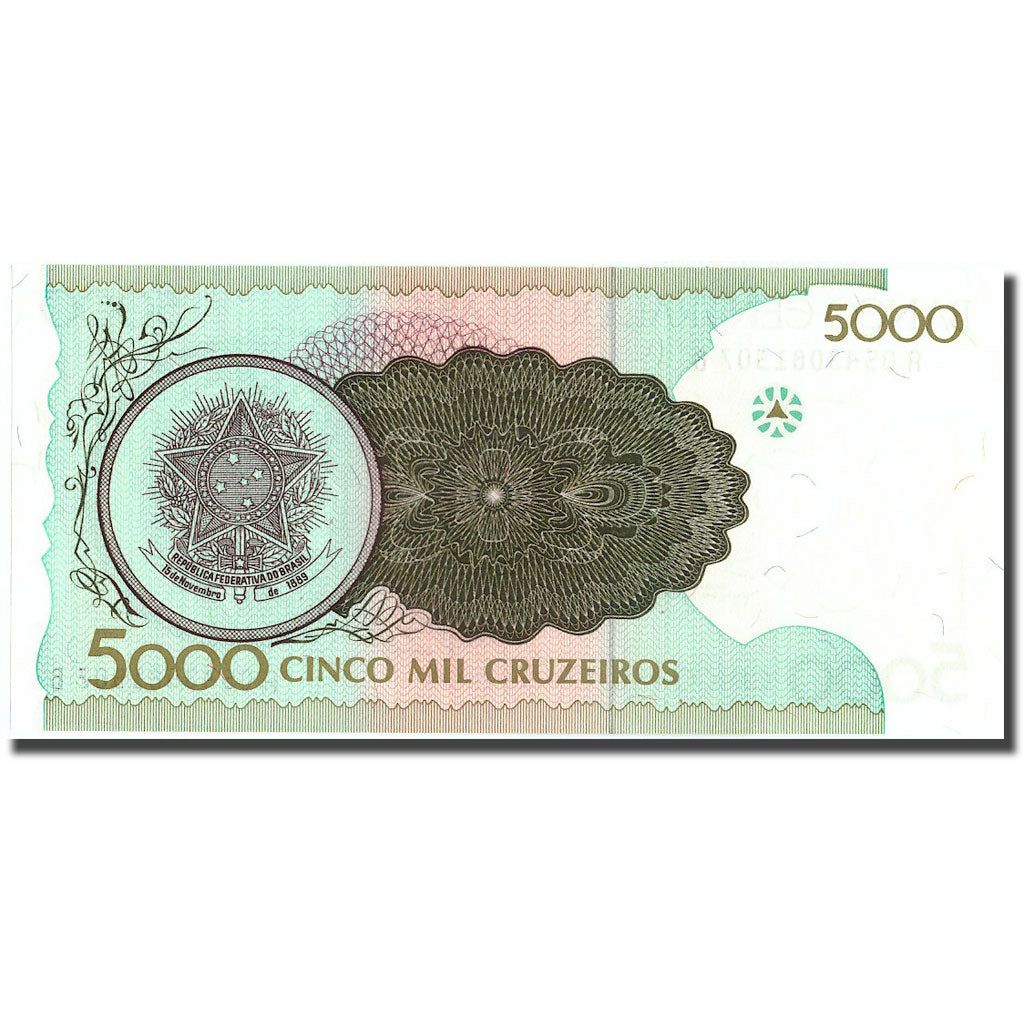 Banconote, Brasile, 5000 Cruzeiros, KM:227, FDS