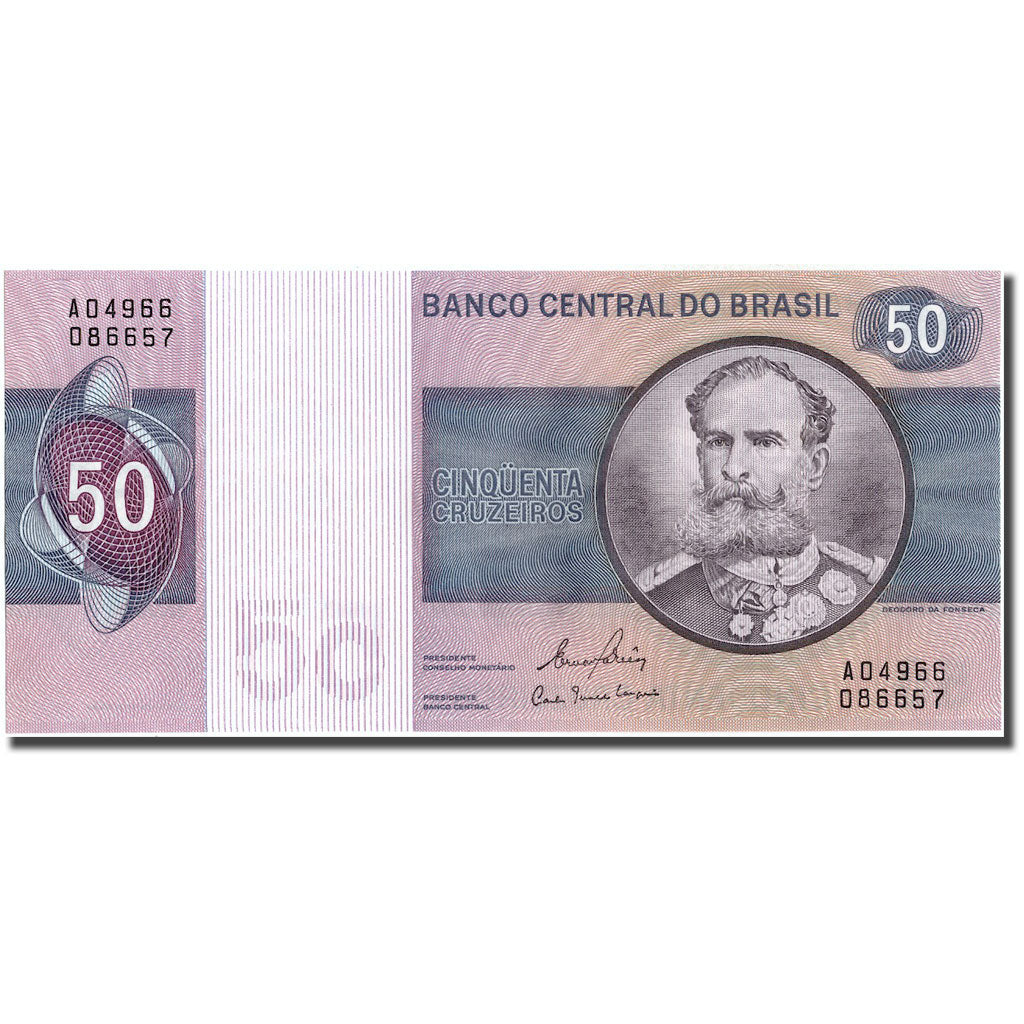 Banknote, Brazil, 50 Cruzeiros, KM:194c, UNC(60-62)