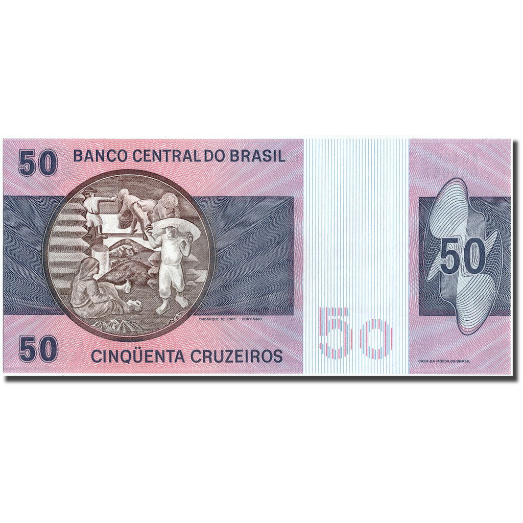 Banknote, Brazil, 50 Cruzeiros, KM:194c, UNC(60-62)
