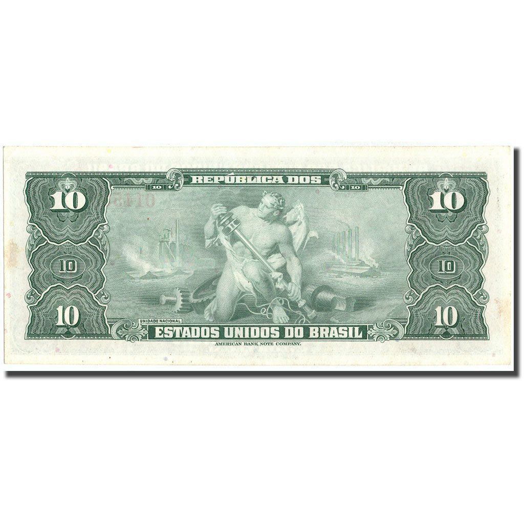Geldschein, Brasilien, 10 Cruzeiros, KM:167b, UNZ-