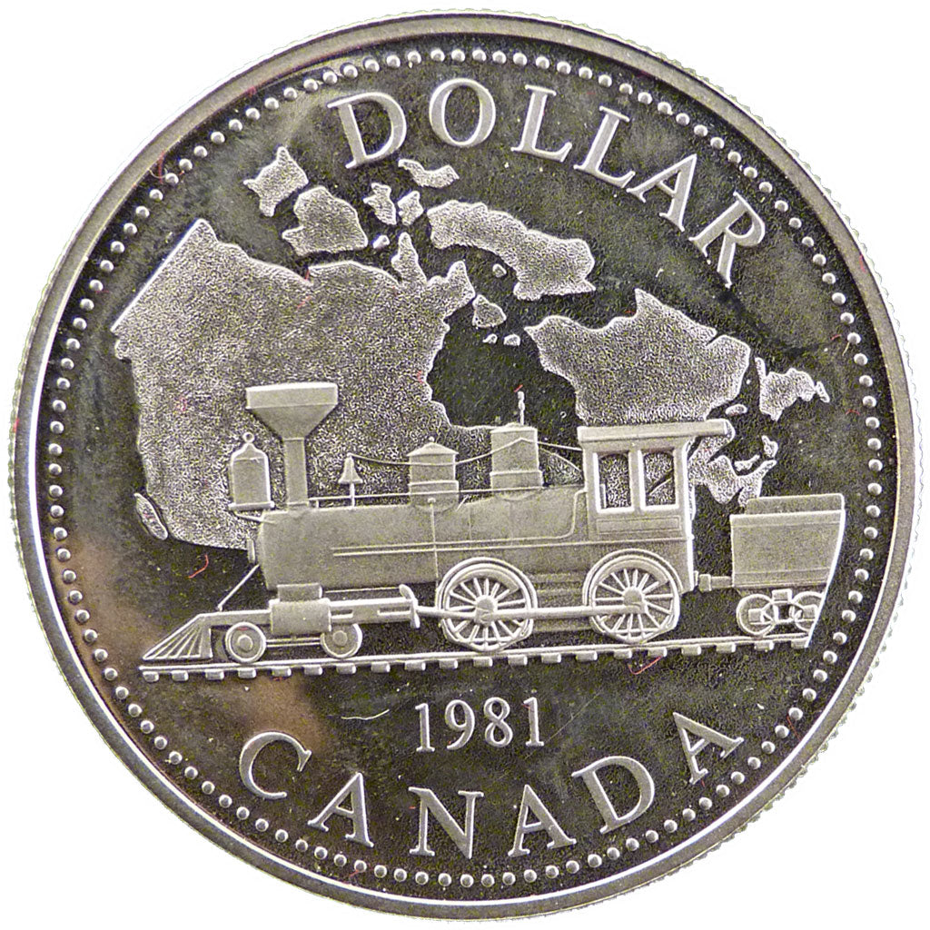 Canada, 1 Dollar, 1981, KM #130, MS(60-62), Silver, 36, 23.70