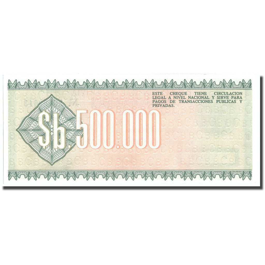 Banknote, Bolivia, 500,000 Pesos Bolivianos, 1984, 1984-06-05, KM:189