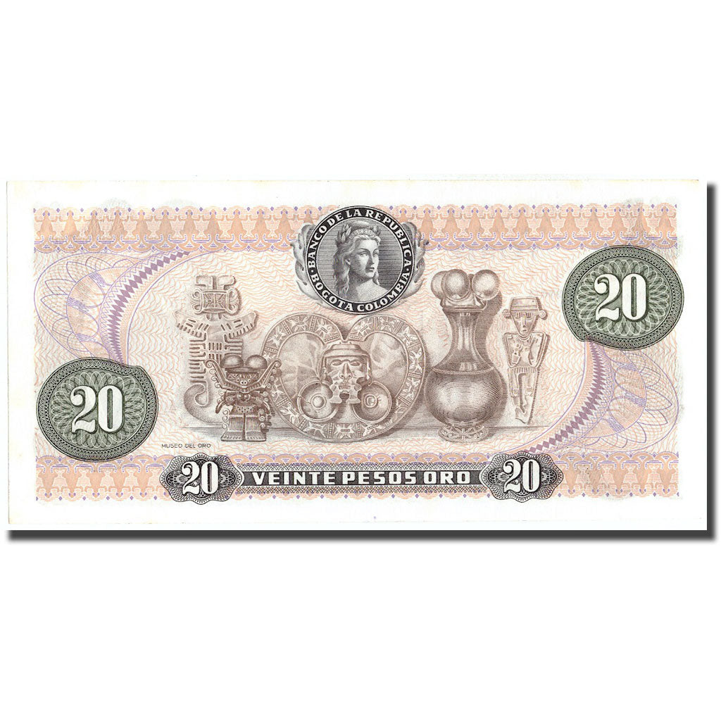 Banknote, Colombia, 20 Pesos Oro, 1983, 1983-01-01, KM:409d, UNC(65-70)