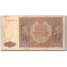 Banknote, Poland, 1000 Zlotych, 1946, 1946, KM:122, VF(30-35)