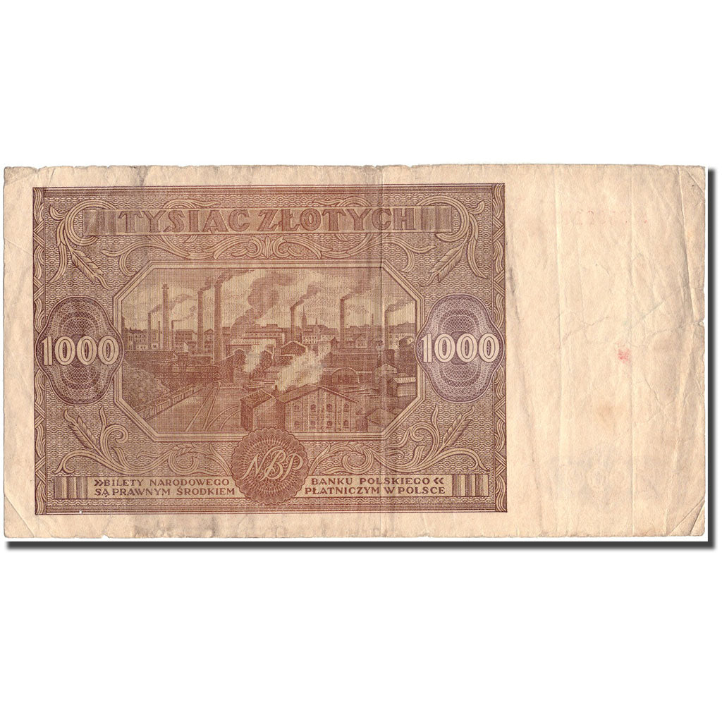 Banknote, Poland, 1000 Zlotych, 1946, 1946, KM:122, VF(30-35)