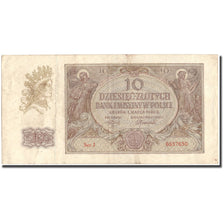 Banknote, Poland, 10 Zlotych, 1940, 1940-03-01, KM:94, AU(50-53)