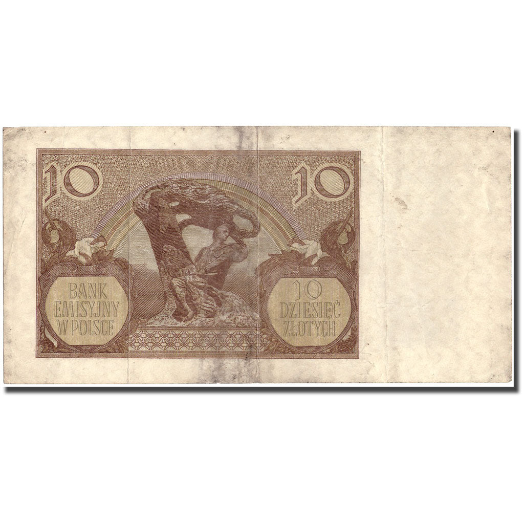Banknote, Poland, 10 Zlotych, 1940, 1940-03-01, KM:94, AU(50-53)