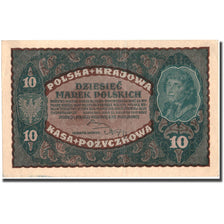 Banknote, Poland, 10 Marek, 1919, 1919, KM:25, AU(50-53)
