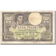 Billet, Pologne, 500 Zlotych, 1919, 1919, KM:58, TB