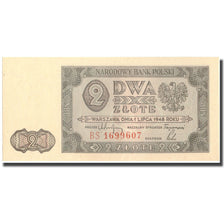 Geldschein, Polen, 2 Zlote, 1948, 1948, KM:134, UNZ-