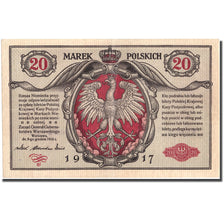 Banconote, Polonia, 20 Marek, 1917, 1917, KM:4b, BB+