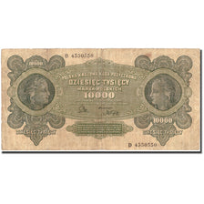 Banknote, Poland, 10,000 Marek, 1922, 1922-03-11, KM:32, VF(30-35)