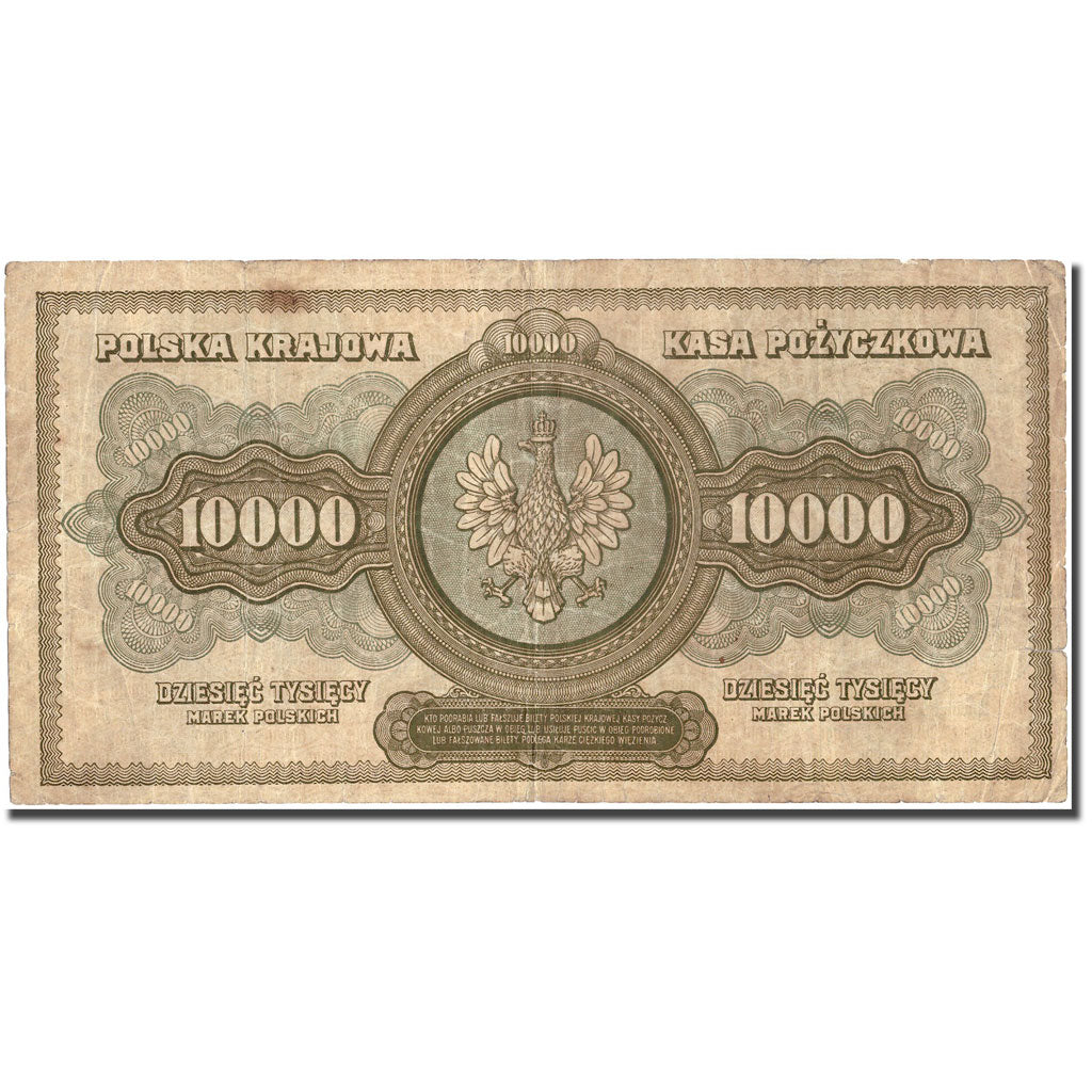 Banknote, Poland, 10,000 Marek, 1922, 1922-03-11, KM:32, VF(30-35)