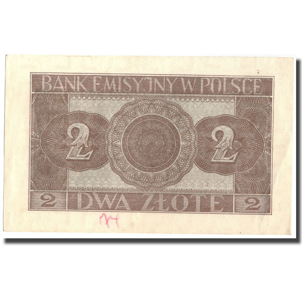 Banconote, Polonia, 2 Zlote, 1941, 1941, KM:100, SPL