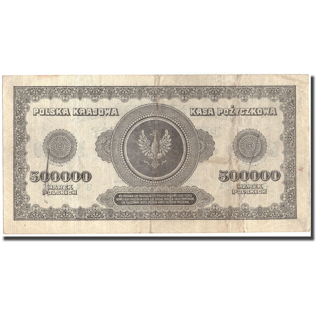 Banknote, Poland, 500,000 Marek, 1923, 1923, KM:36, EF(40-45)