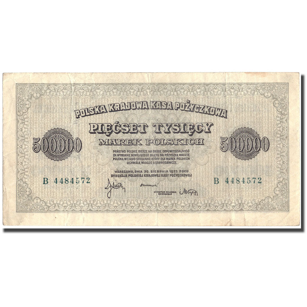 Banknote, Poland, 500,000 Marek, 1923, 1923, KM:36, EF(40-45)