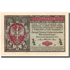 Banconote, Polonia, 1/2 Marki, 1917, 1917, KM:1, FDS