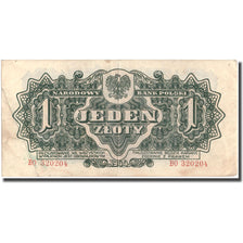 Banknote, Poland, 1 Zloty, 1944, 1944, KM:105a, EF(40-45)