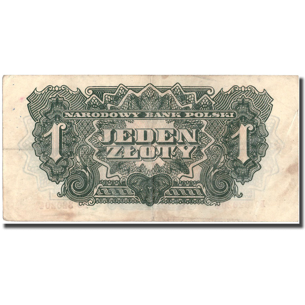 Banknote, Poland, 1 Zloty, 1944, 1944, KM:105a, EF(40-45)