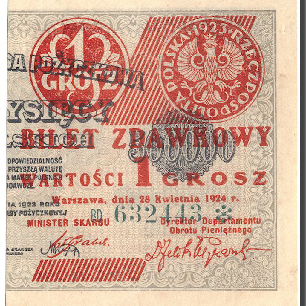 Geldschein, Polen, 1 Grosz, 1925, 1925, KM:42b, VZ+