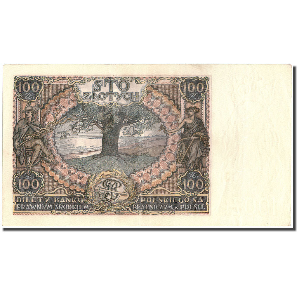 Banknote, Poland, 100 Zlotych, 1934, 1934, KM:75a, AU(50-53)