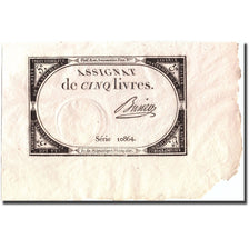 France, 5 Livres, 1793, Busier, 1793, VF(30-35), KM:A76