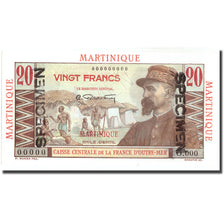 Banknote, Martinique, 20 Francs, Undated (1946), Specimen, KM:29, UNC(65-70)