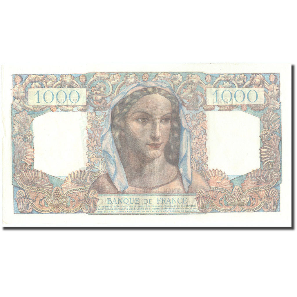 France, 1000 Francs, Minerve et Hercule, 1945, 1945-08-23, UNC(63)