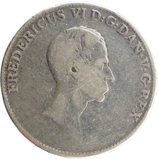 DENMARK, Speciedaler, 1826, Altona, KM #695.1, VF(20-25), Silver, 28.40
