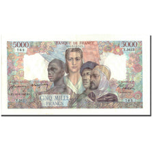 France, 5000 Francs, Empire Français, 1947, 1947-06-12, AU(50-53)