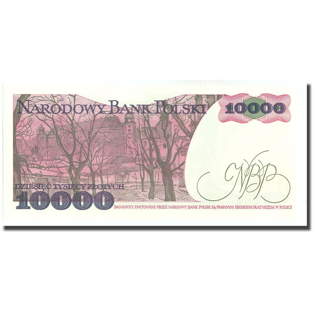Banknote, Poland, 10,000 Zlotych, 1988, 1988, KM:151b, UNC(65-70)