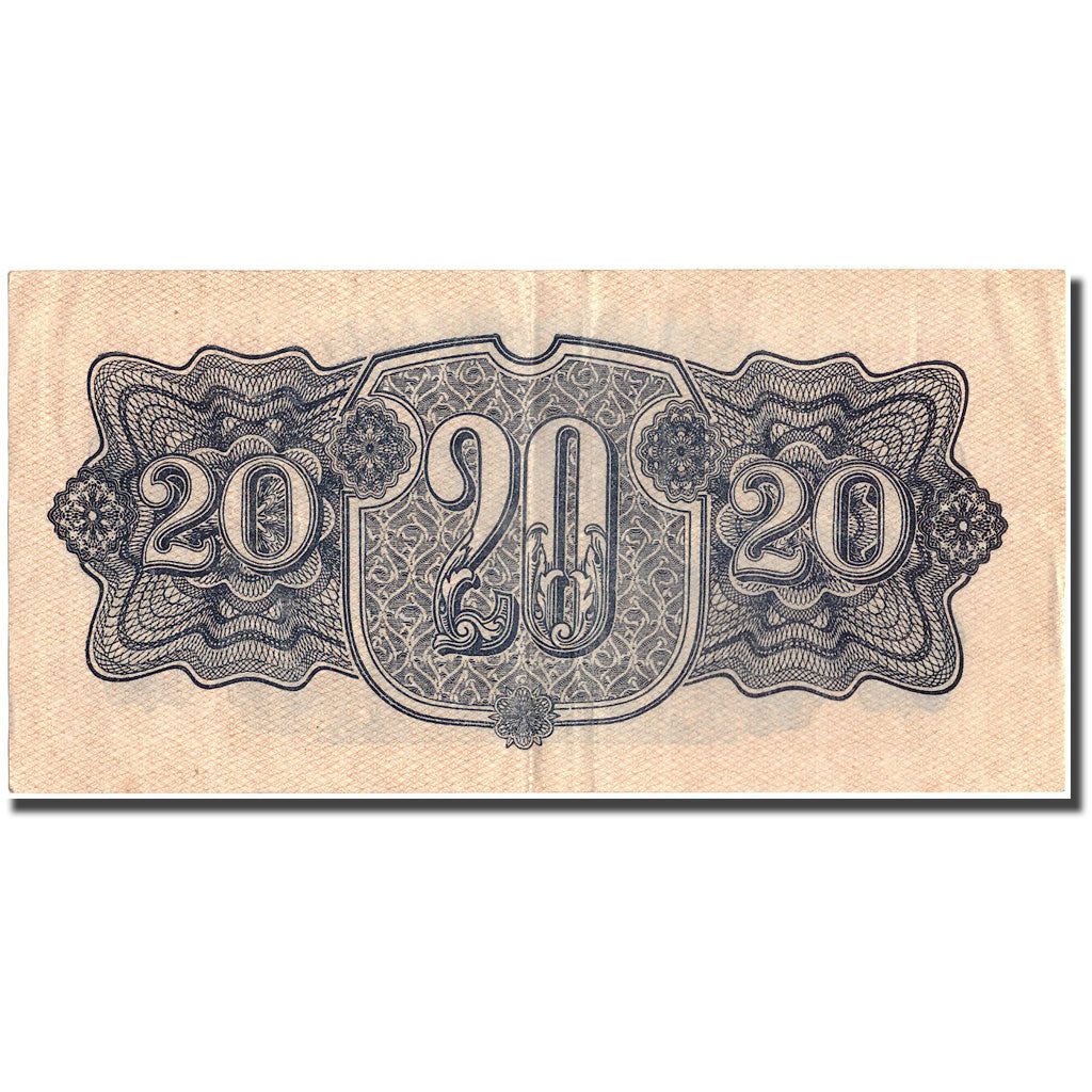 Banknote, Czechoslovakia, 20 Korun, 1944, 1944, KM:47a, AU(50-53)